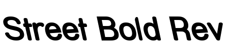 Street Bold Rev Font Image