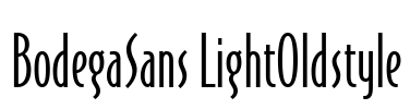 BodegaSans LightOldstyle Font Image