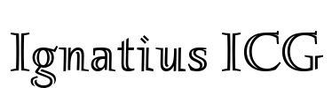 Ignatius ICG Font Image