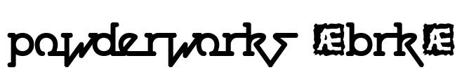 Powderworks (BRK) Font Image