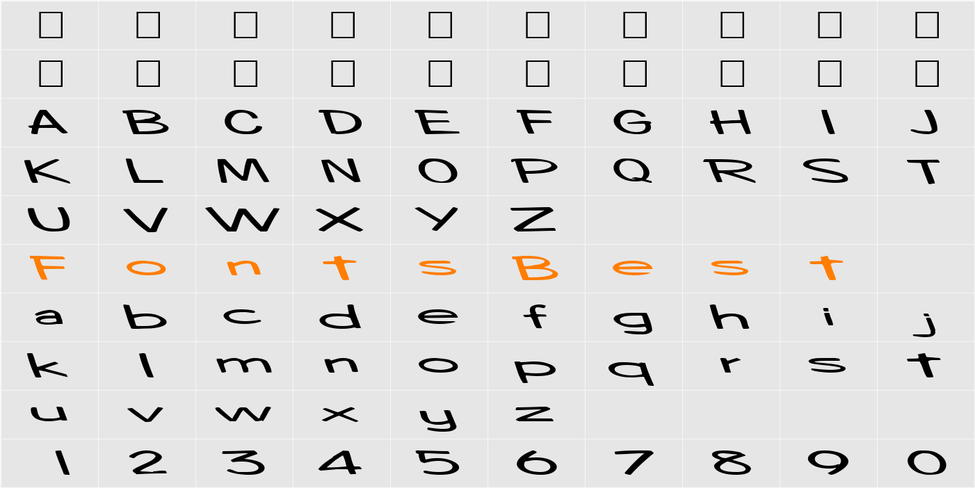 CoinageOfMind ttext Character Map