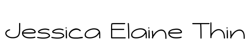 Jessica Elaine Thin Font Image