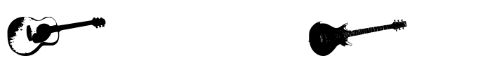 Screaming Guitar Font Image