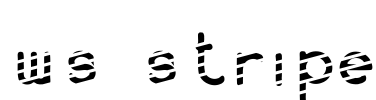 WS Stripe Font Image
