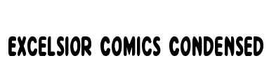 Excelsior Comics Condensed Font Image
