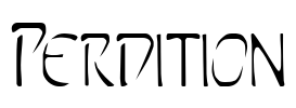 Perdition Font Image