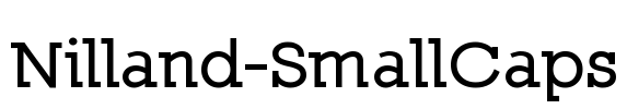 Nilland-SmallCaps Font Image