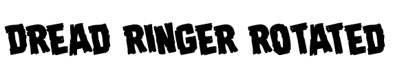 Dread Ringer Rotated Font Image