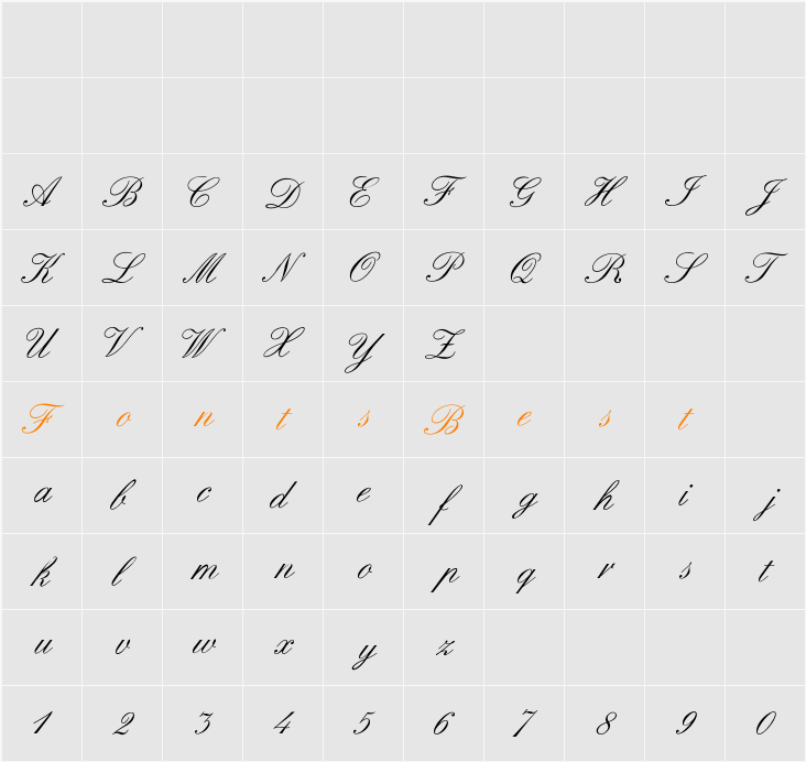 Scripta Character Map