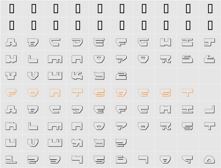 Loveladies Shadow Character Map