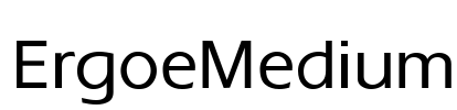 ErgoeMedium Font Image