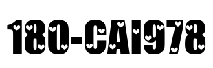 180-CAI978 Font Image
