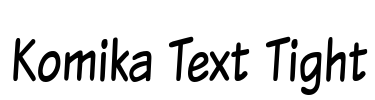 Komika Text Tight Font Image