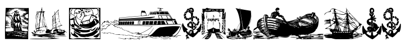 ShipsNBoats Font Image