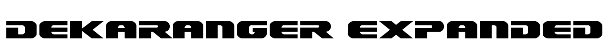 Dekaranger Expanded Font Image