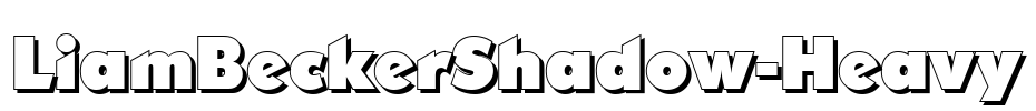LiamBeckerShadow-Heavy Font Image