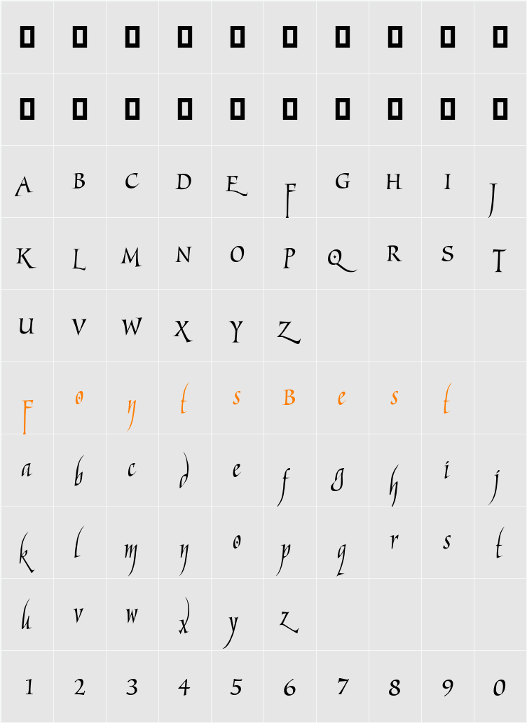 MarigoldWild Character Map