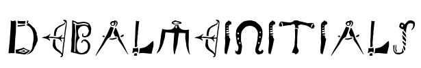 DeBalmeInitials Font Image