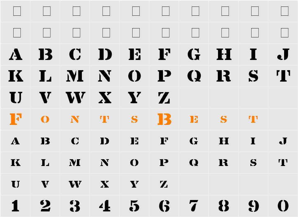 Lintsec Character Map
