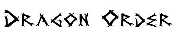Dragon Order Font Image