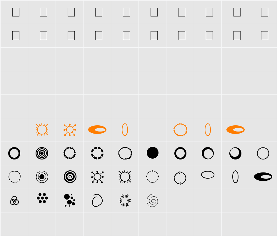 SP Three Ring Circus Character Map