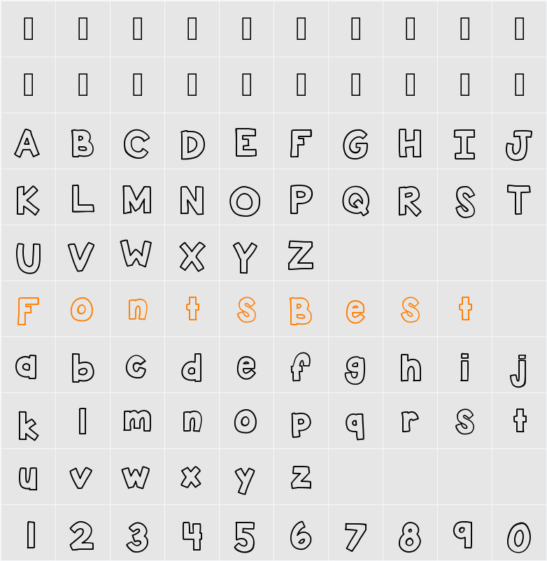KBSticktoIt Character Map