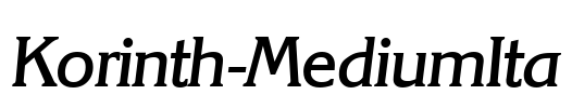 Korinth-MediumIta Font Image