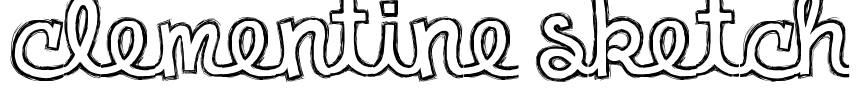 Clementine Sketch Font Image