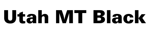 Utah MT Black Font Image