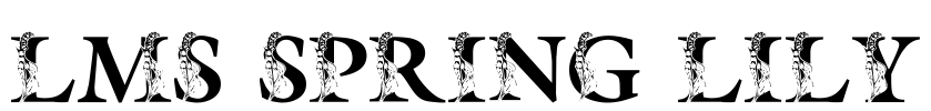 LMS Spring Lily Font Image