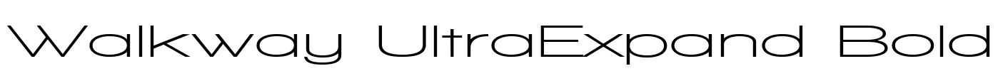 Walkway UltraExpand Bold Font Image