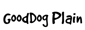 GoodDog Plain Font Image