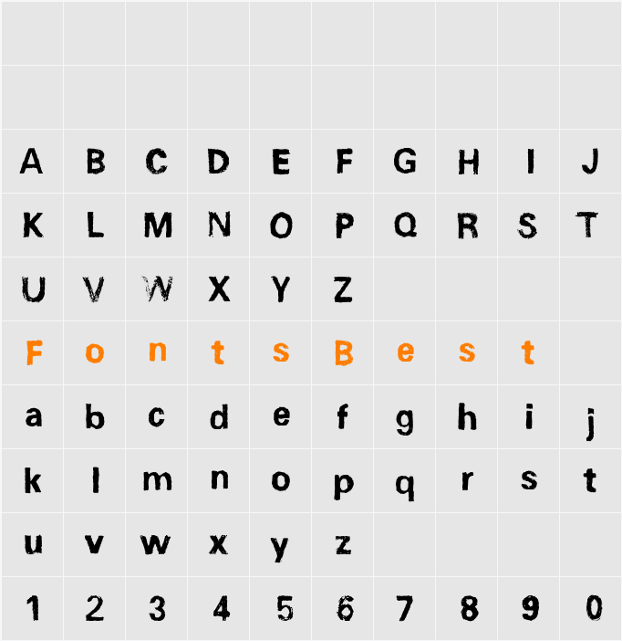 Unisketch_limited Character Map
