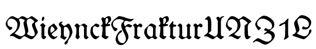 WieynckFrakturUNZ1L Font Image