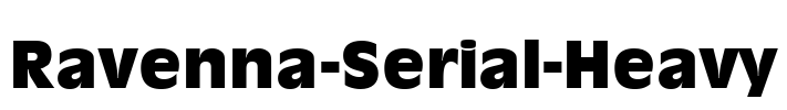 Ravenna-Serial-Heavy Font Image
