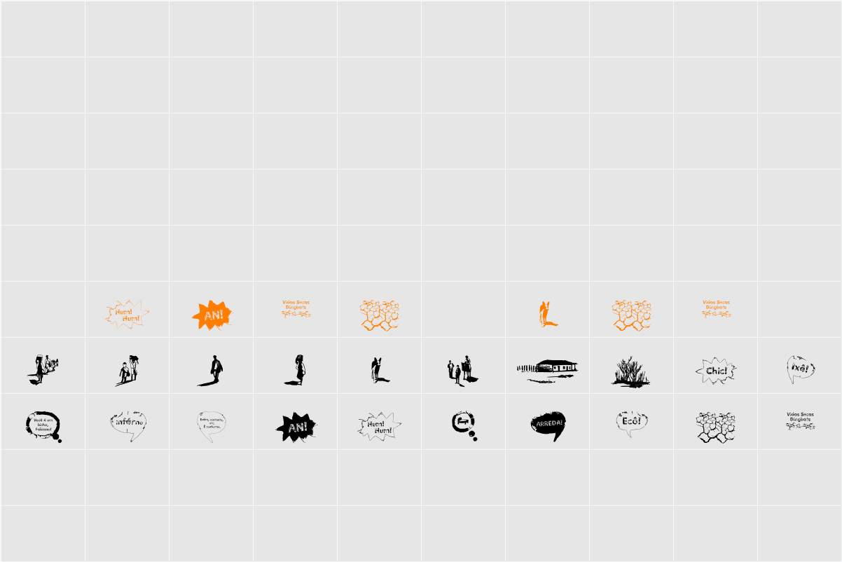 Vidas Secas Dingbats Character Map