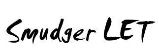 Smudger LET Font Image