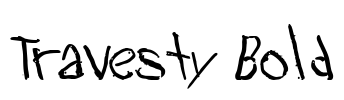 Travesty Bold Font Image