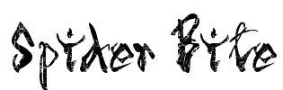 Spider Bite Font Image