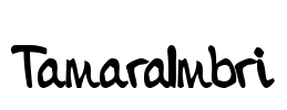 TamaraImbri Font Image