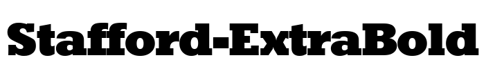 Stafford-ExtraBold Font Image