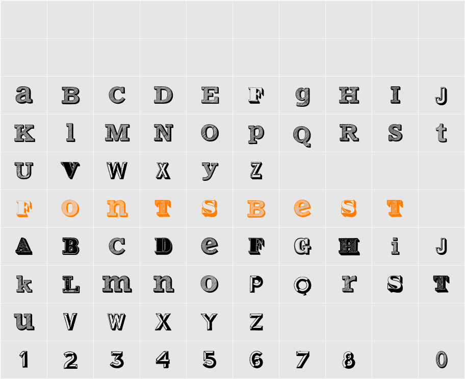 Varius Multiplex Personal Edition Character Map
