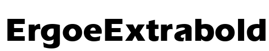 ErgoeExtrabold Font Image