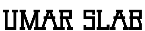 Umar Slab Font Image
