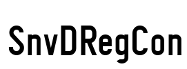 SnvDRegCon Font Image