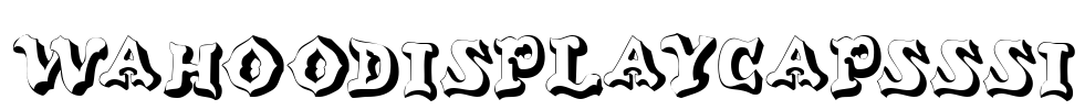 WahooDisplayCapsSSi Font Image
