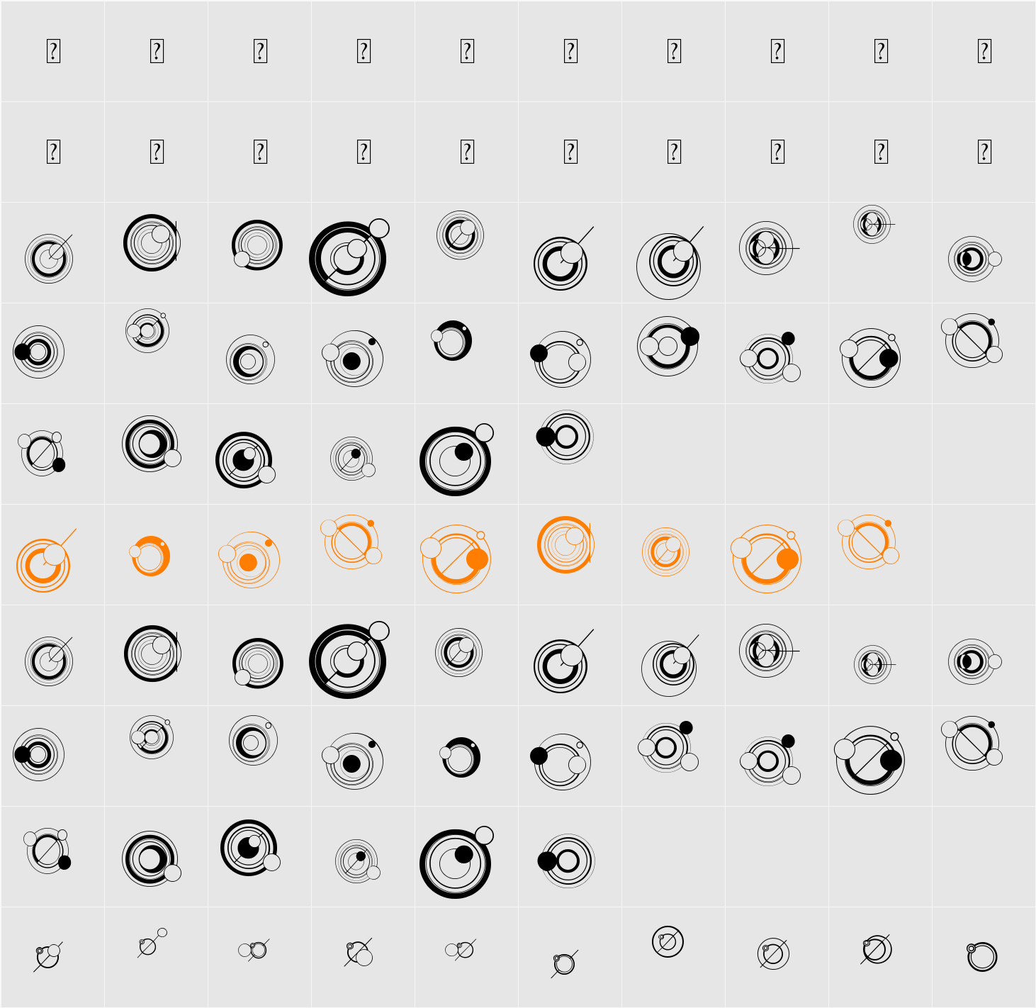 WS Simple Gallifreyan Character Map