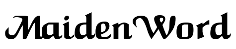 MaidenWord Font Image
