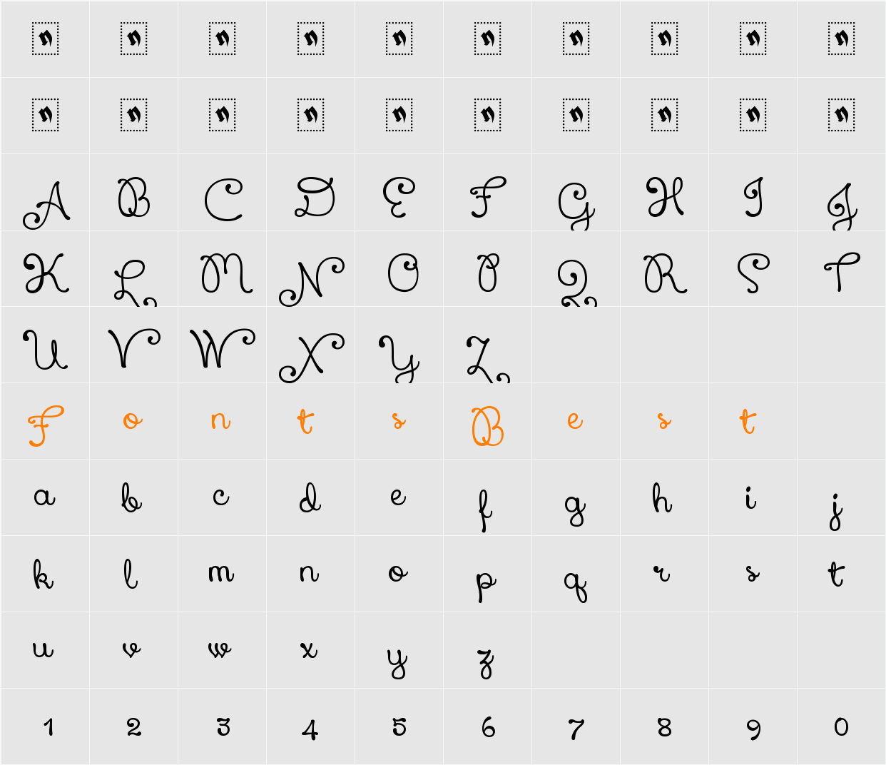 Xiomara Character Map