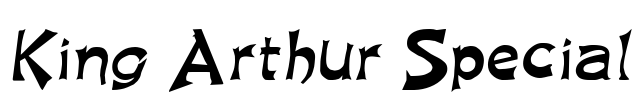 King Arthur Special Font Image